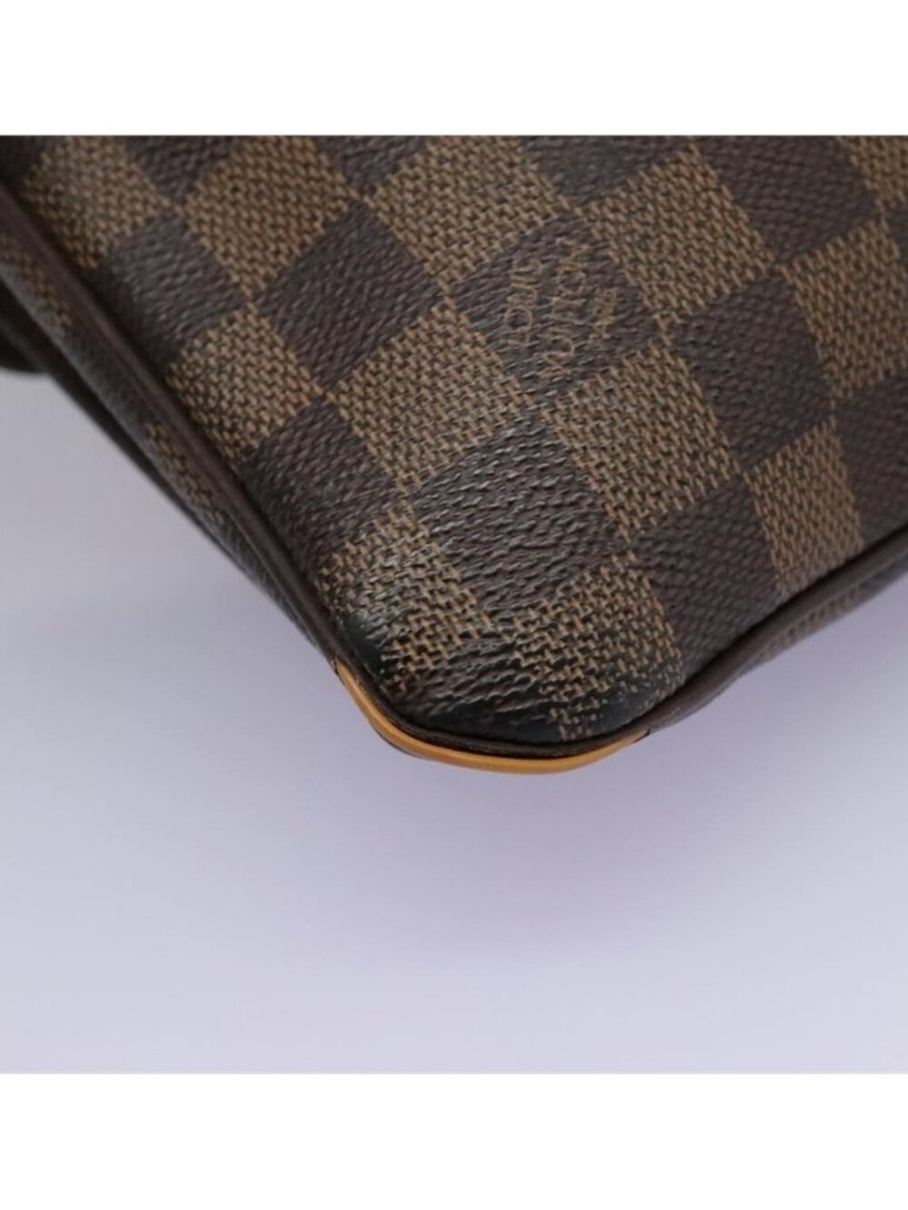 Authentic LOUIS VUITTON Damier Ebene Pochette Merwiel Shoulder Bag N51127 LV - Picture 15 of 16